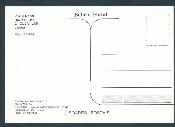 G . OLCA - LAR, BAe 146 - 200